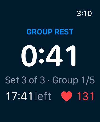 Group rest phase